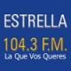 Listen to Estrella Colombia 104.3 FM free radio online